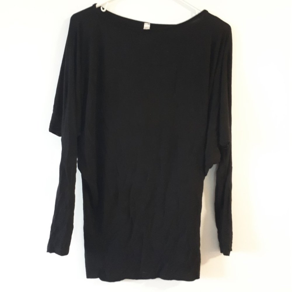 Black Slouchy Long Sleeve